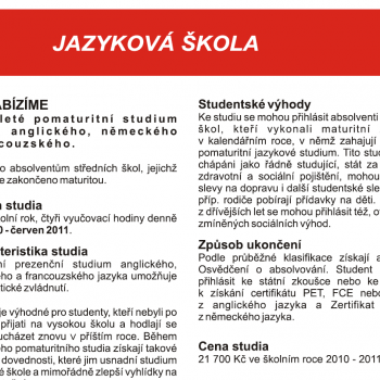 ossp cz jazykova skola letak 2010 2011