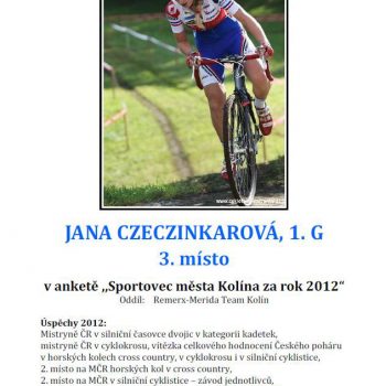 ossp sportovec roku 2012 jana czeczinkarova 0