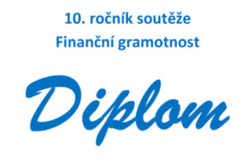 10. ročník soutěže finanční gramotnost - obrázek hlavičky diplomu