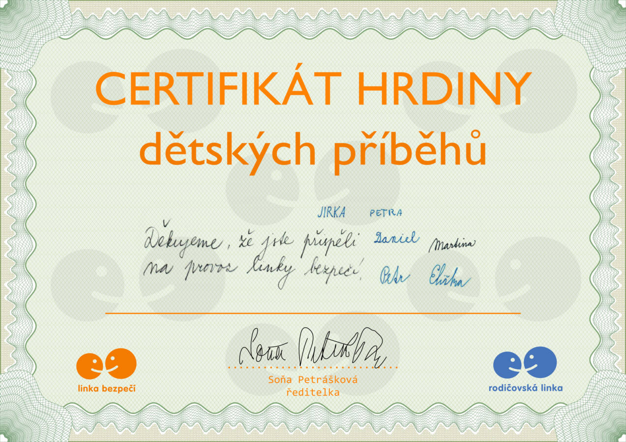 certifikat darce linky bezpeci
